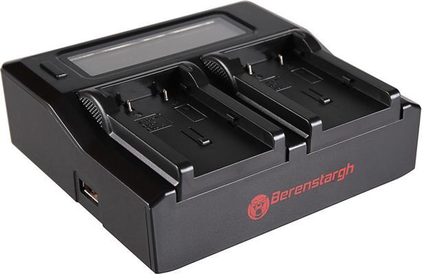 Actual product image Berenstargh Dual LCD Charger (Camera battery charger)