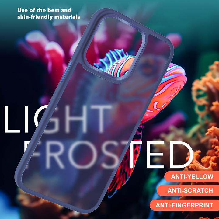 Produktbild Nalia Hybrid Hülle Matt Transparent Frosted (Apple iPhone 15 Pro)