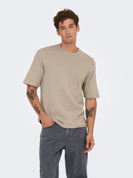 Produktbild Only & Sons Onsgivo Reg 12 Ss Crew Knit Noos (S)