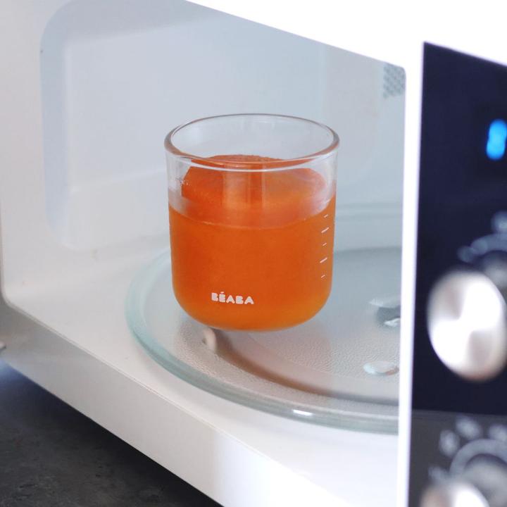 Actual product image Beaba Glass portion set 2 pcs. 250ml green/greige