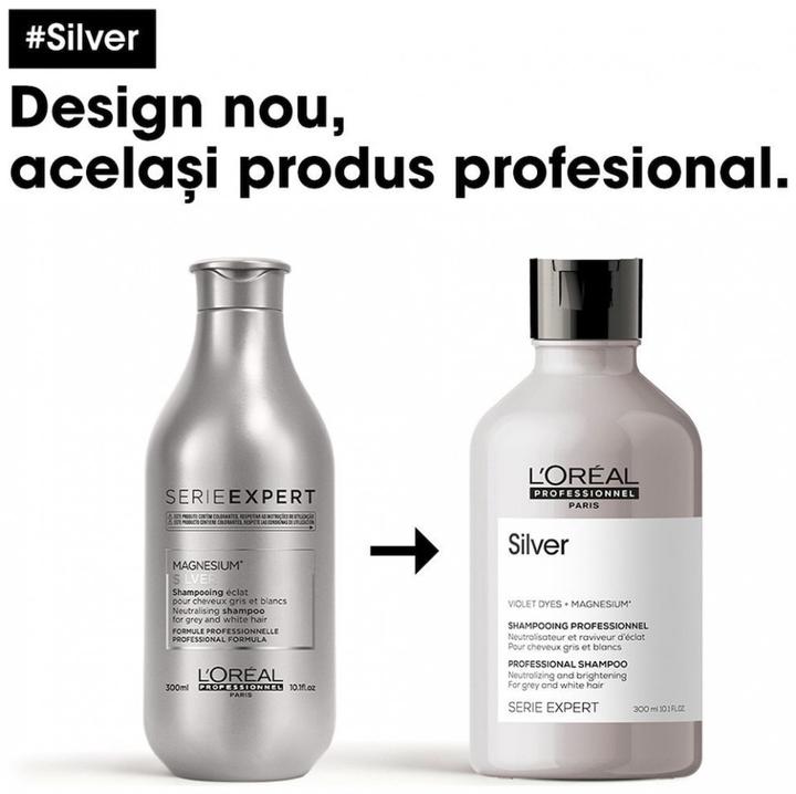 Produktbild L'Oréal Professionnel Serie Expert Silver (300 ml, Flüssiges Shampoo)