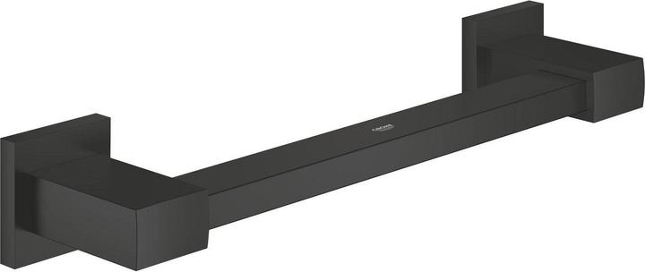 Grohe Maniglia per vasca Start Cube QuickFix, lunghezza 354 mm (300 mm), colla o trapano, nero opaco