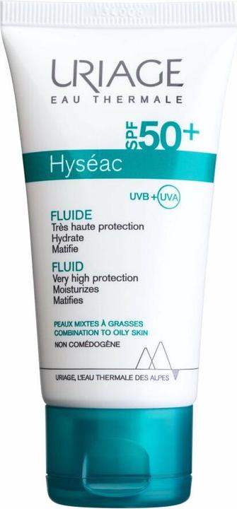 Uriage Hyséac Fluid (Sonnencreme Gesicht, SPF 50, 50 ml, 77 g)