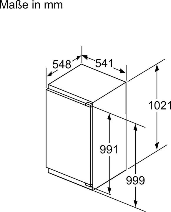 Produktbild Bosch Hausgeräte Koelkast Inbouw Kir31efe0 (165 l)