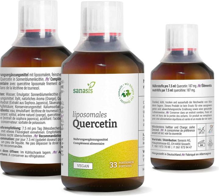 Actual product image Sanasis Liposomal quercetin (1 Piece, Liquid, 320 g)