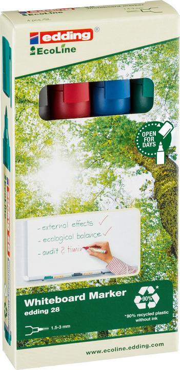 Edding 28 EcoLine (Mehrfarbig, 1.50 mm, 4 x)