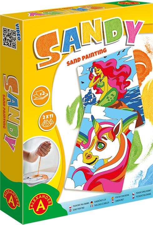 Selecta Spielzeug Sandy Sand Painting Einhorn und Meerjungfrau