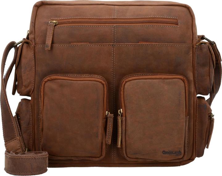 Greenland Nature Montenegro Umhängetasche Leder 33 cm Laptopfach