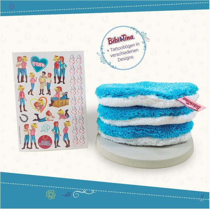 Actual product image Waschies Kidsline - Wash Pads for Babies & Children Bibi&Tina Blue Edition