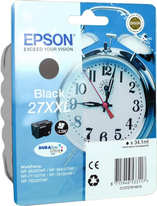 Produktbild Epson 27XXL DuraBrite Ultra (BK)