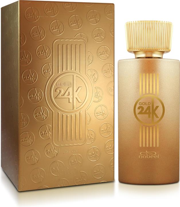 Nabeel Trendy Collection Gold 24K Eau de Parfum Spray 100ml (Eau de Parfum, 100 ml)