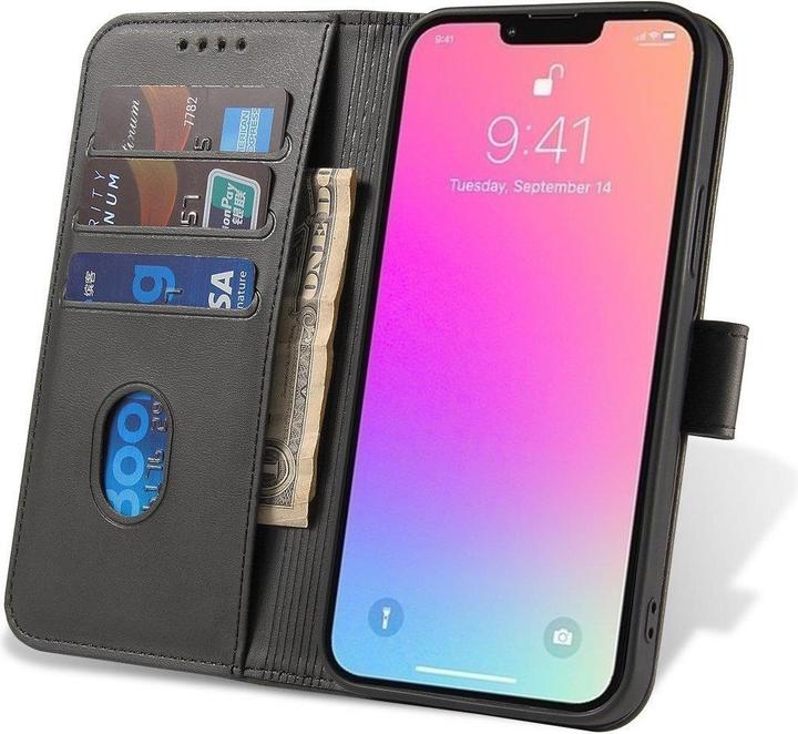 Produktbild Hurtel Magnethülle für Samsung Galaxy A54 5G Hülle mit Flip Wallet Ständer schwarz (Samsung Galaxy A54 5G)