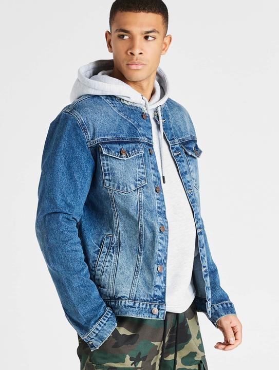Siksilk Sik Silk Deluxe Collarless Jacket Denim Jacket - 82029 (M)