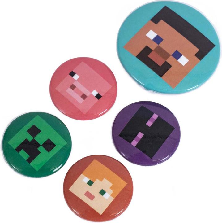Immagine prodotto Minecraft Maiale Set di Badge