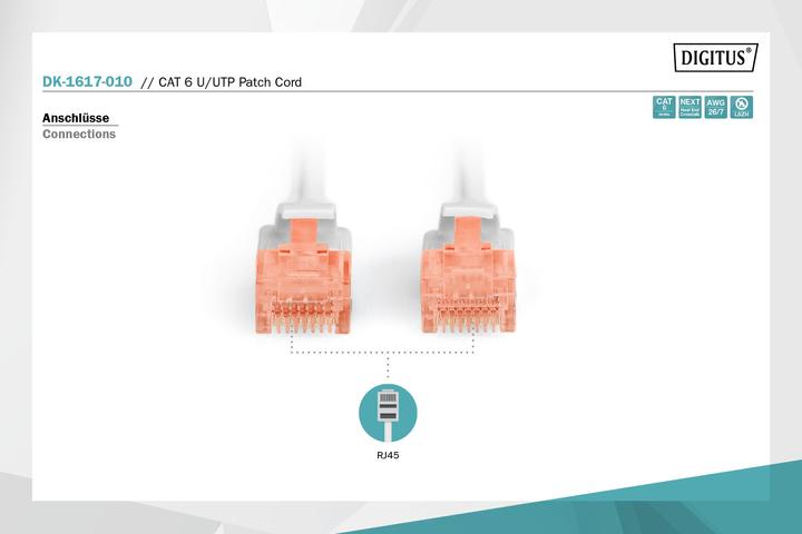 Produktbild Digitus Netzwerkkabel (U/UTP, CAT6, 1 m)