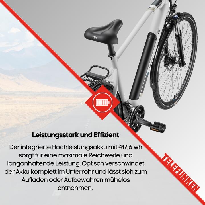 Produktbild Telefunken Trekking E-Bike Expedition XC941, Wheel size 28 ", Warranty 24 month(s), Light Grey (50 cm)