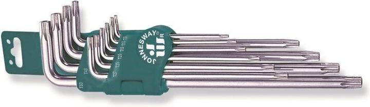 Produktbild Jonnesway TORX-Schlüsselsatz mit Loch, extra lang, Grösse T9-T50, 10-teilig