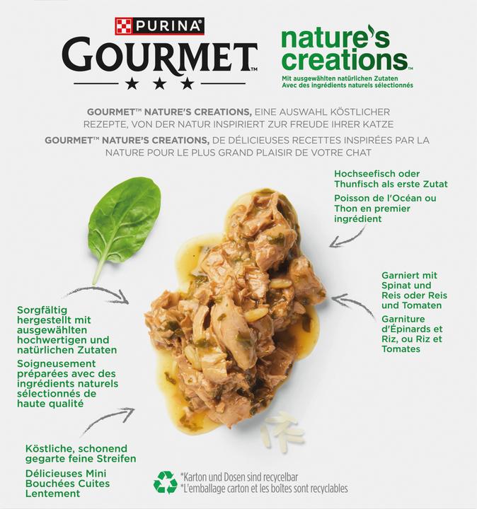 Gourmet Natures Crea Fisch (Adulto, 1 pz., 790 g)