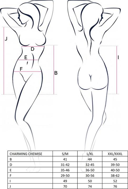 Image du produit Passion Body ouvert seins nus Justina - 2XL/3XL (XXL)