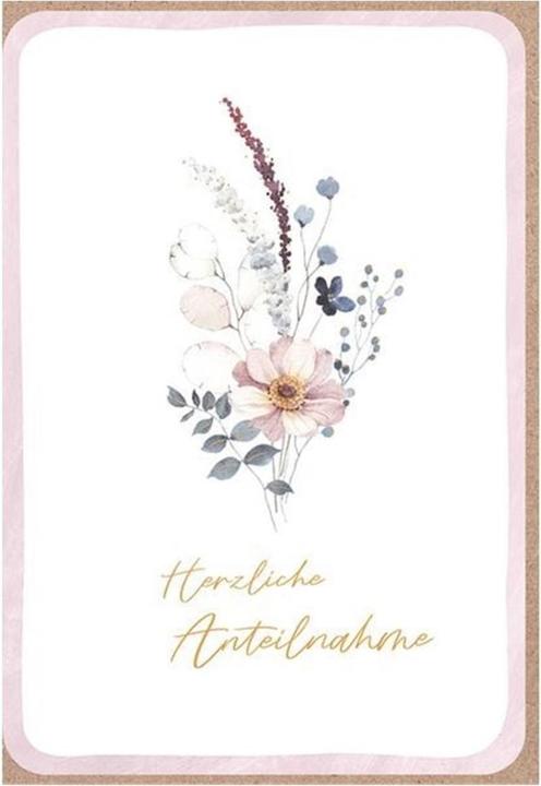 Produktbild ABC Trauerkarte Herzliche Anteilnahme B6 (1 Stk.)
