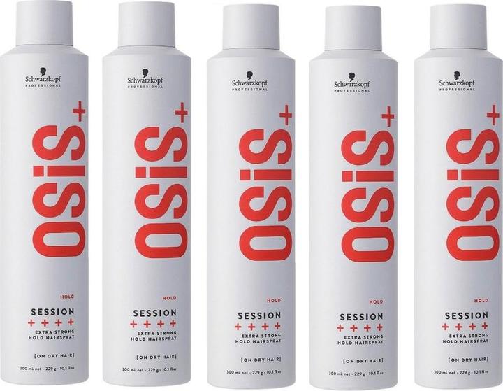 Schwarzkopf Professional 5x Schwarzkopf Osis Session Haarspray 500 ml (500 ml)