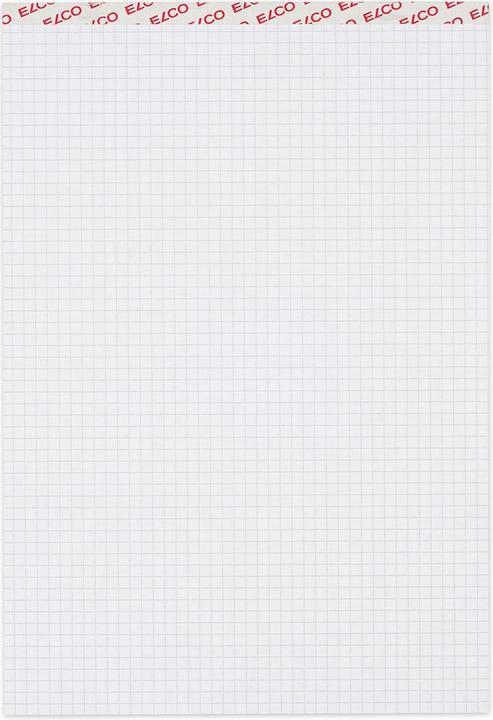 Elco Block Office kariert 5mm A4 73531.18 hochweiss, 100g 80 Blatt (A4, Kariert, Kein Einband)