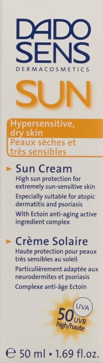 Actual product image Dado Sens Sun cream SPF 50 (Suntan cream, 50 ml)