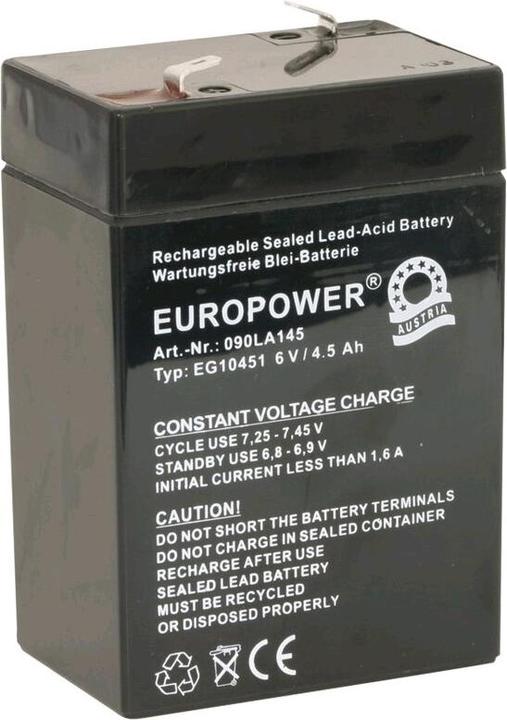 Actual product image Multipower MP4,5-6 UPS battery (6 V, 4500 mAh)