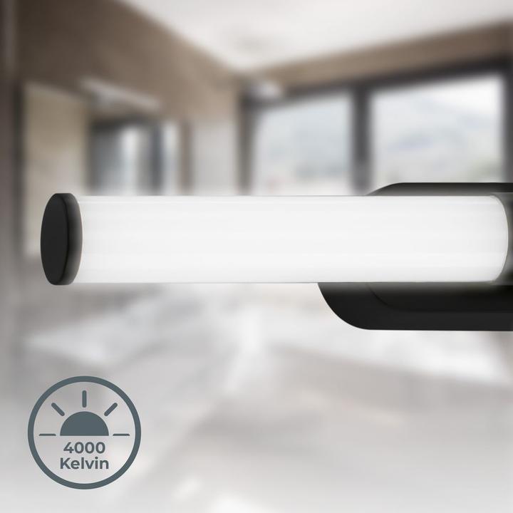 Immagine prodotto B.K.Licht Lampada da bagno a LED, nera, 1xLED/7W