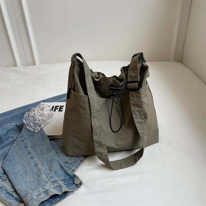 Only-Bags.Store Nylon Umhängetasche Leichtgewichtige Tasche Grosse Kapazität Pendler Tote Tasche Crossbody Tasche