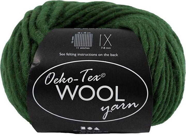 Produktbild Creativ Company Wolle Oeko-Tex 50 g, Grün (50 m)