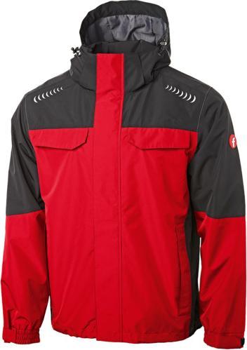 Produktbild Magni Regenjacke Plus rot/schwarz Gr. XL Fortis Elements (XL)