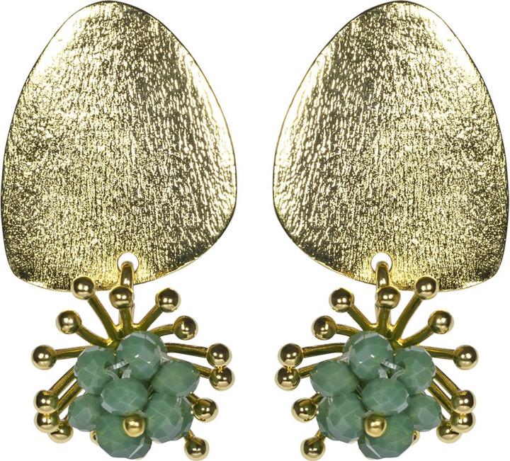 Uzurii Little Rio Green Boucles d'oreilles (Laiton)