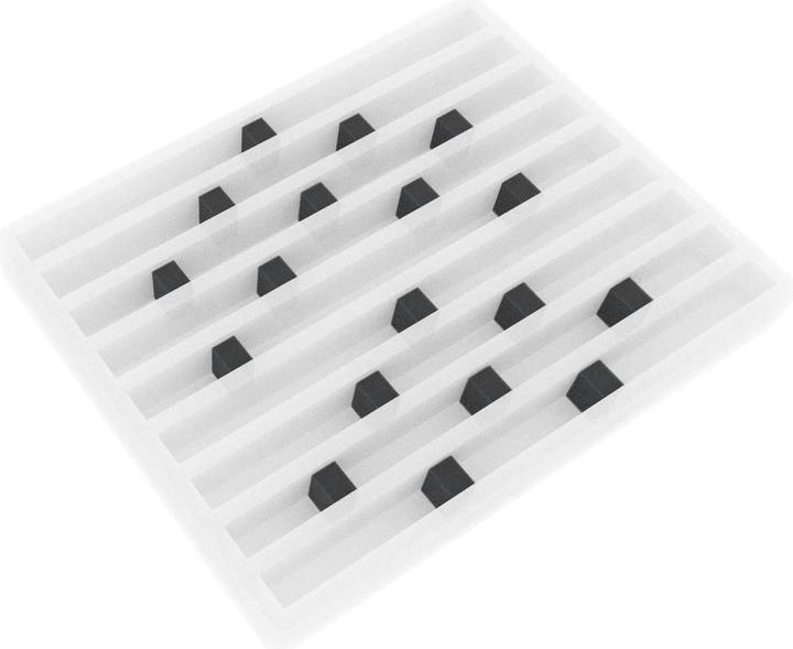 Image du produit Feldherr HS025A002 - 50 entretoises / blocs de mousse / blocs de mousse 25 mm x 20 mm x 15 mm (Mousse)