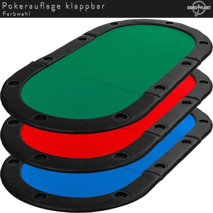 Produktbild Games Planet Pokerauflage klappbar faltbar, grün