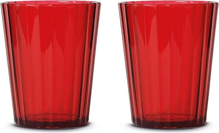 Actual product image Easy Life Set of 2 acrylic glasses 350ml, red (0.35 l)