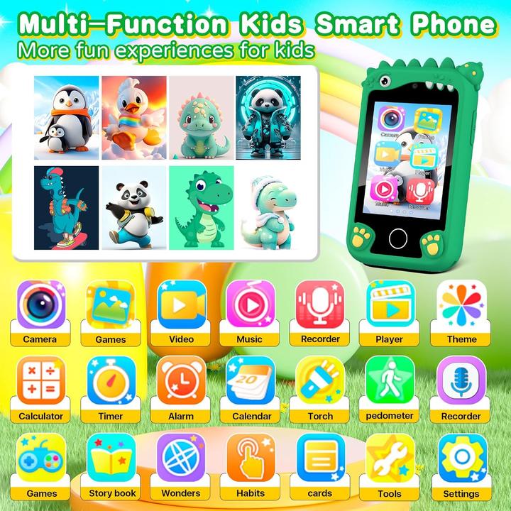 Actual product image Adicop Pretend Smartphone Kinderkamera mit Touchscreen
