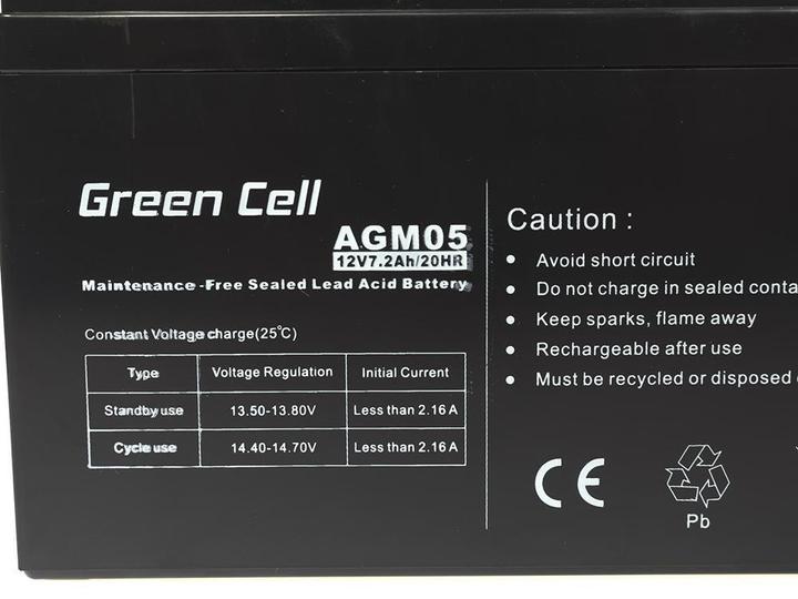 Produktbild GreenCell AGM05 (12 V, 7.20 Ah)
