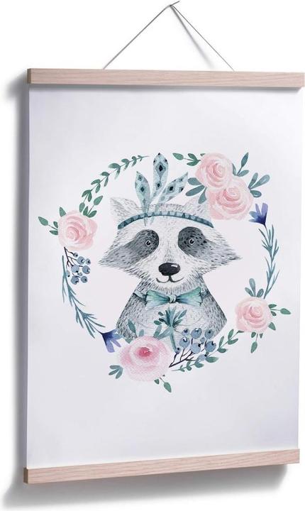 Produktbild Trenddeko Waschbär 01 (80 x 100 cm)