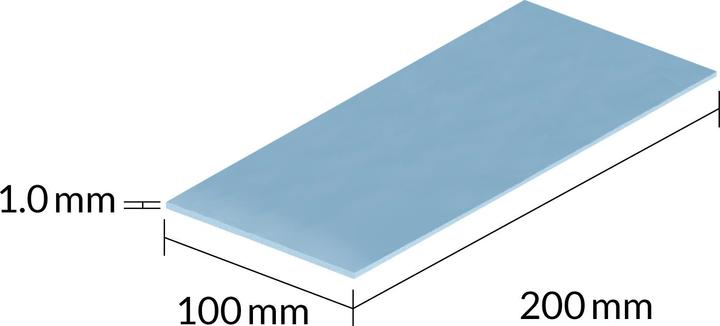 Image du produit Arctic TP-3 (200x100mm, t:1.0mm) Pack de 2pcs (1 mm, 6 W/m K)