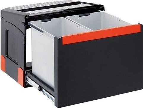 Franke Cube 50 waste bin, automatic opening, 2x14l, 134.0055.292 (32 l)