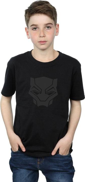 Produktbild Jungen Black Panther Schwarz auf Schwarz TShirt (140, 146)