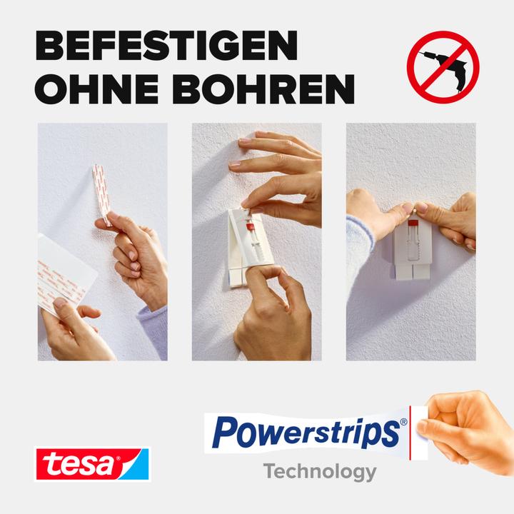 Image du produit tesa Klebehaken Verstellbarer Klebenagel für Tapeten und Putz (en anglais)
