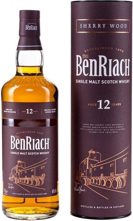 Produktbild BenRiach 12 Jahre Sherry matured (Single Malt, 1 x 70 cl)