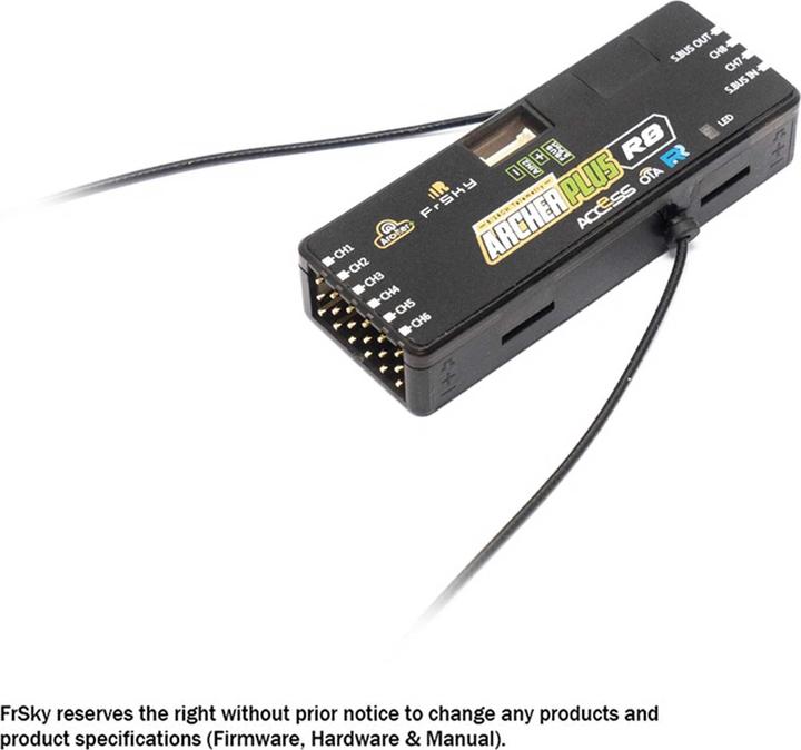 Actual product image FrSky Empfänger Archer Plus R8 2,4Ghz