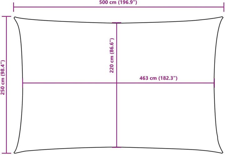 Actual product image VidaXL Awning (250 x 500 cm)