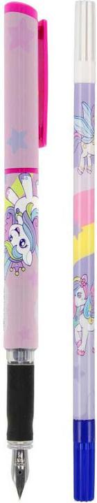 Image du produit Starpak Stylo plume avec 2 mines de rechange et effaceur d'encre Licorne