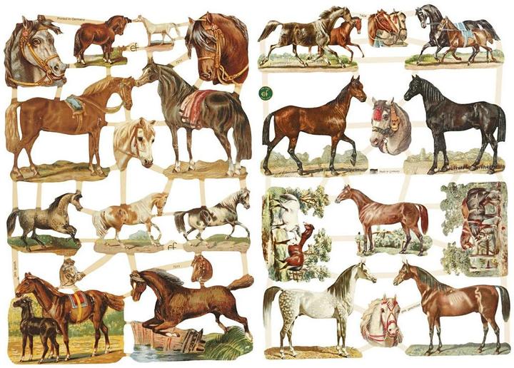 Actual product image Creativ Company Scatter decoration horses 2 sheet