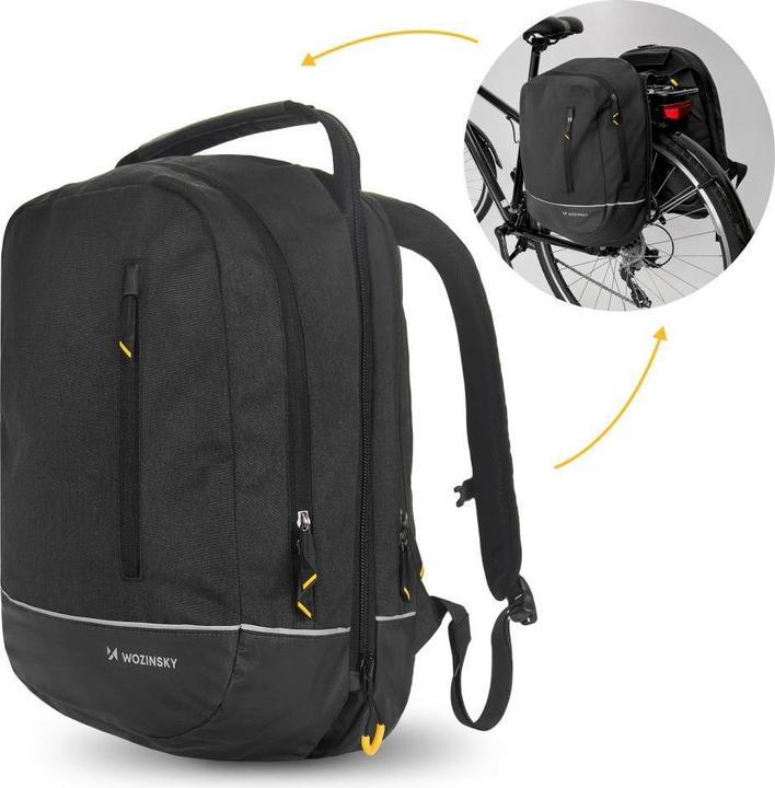Image du produit Wozinsky Sacoche de vélo Sac à dos double 2en1 (30 l, Sacoches)