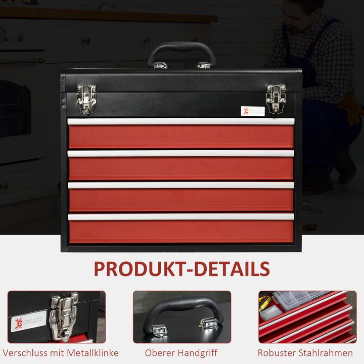 Actual product image Durhand Toolbox with 4 drawers (1 pieces)